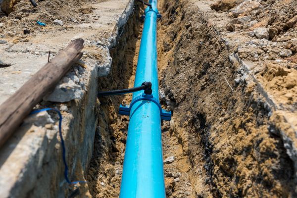 Water Main Installation in Huntersville